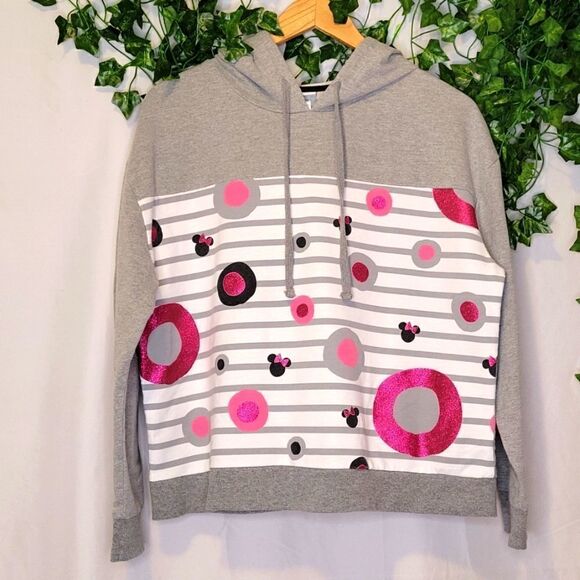 Disney. Cropped Hoodie Sweatshirt. Size Large. EUC - Picture 1 of 7